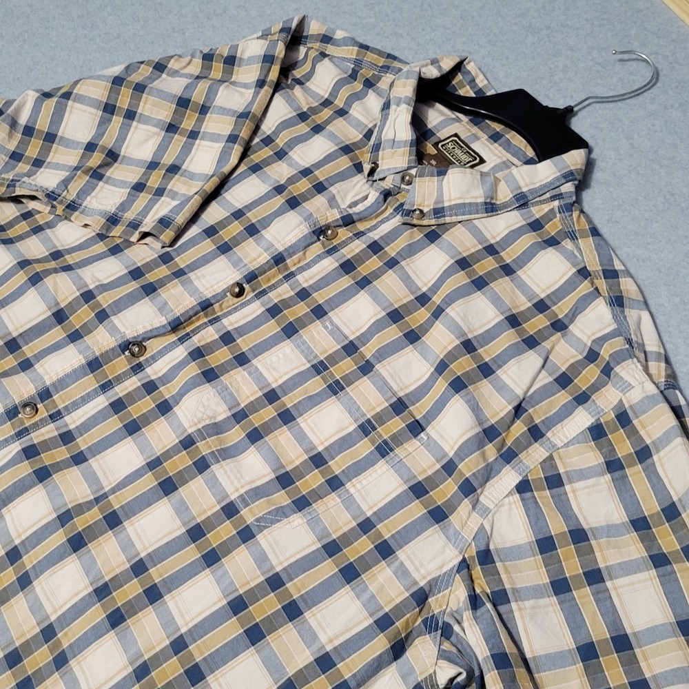 C.E. Schmidt Workwear Plaid Button Down Shirt Men's 3XL Cotton XXXL